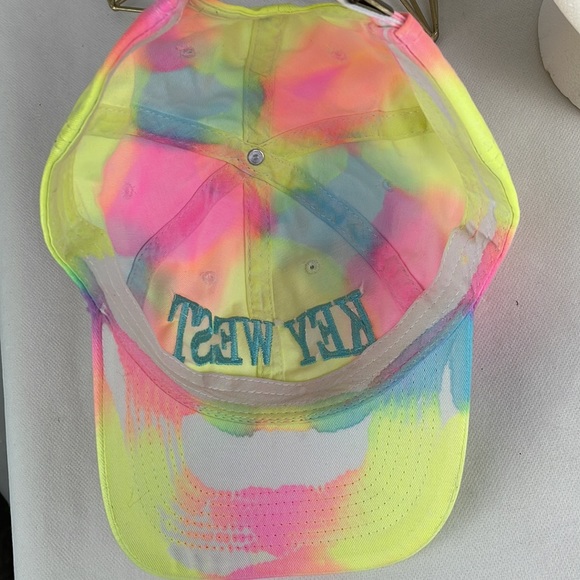 Neon Colors Key West Embroidered Front Adjustable Back Hat - Picture 5 of 6